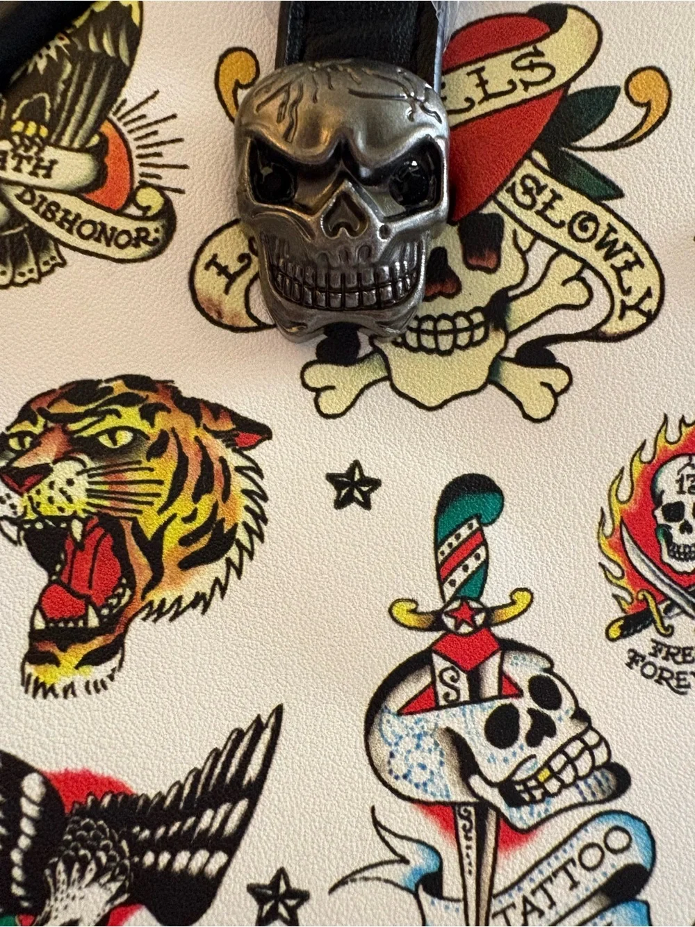 🖤 Ed Hardy Y2K Tattoo Flash Thermal Lunch Bag / Crossbody NWT